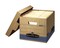Bankers Box File Storage Box with Lid, Letter/Legal Size, 12 x 15 x 10 Inches, Brown Kraft, Pack of 12